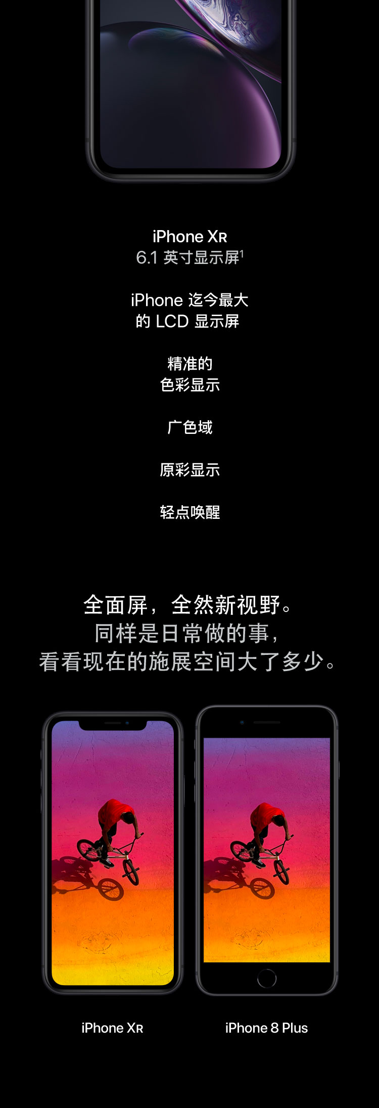 Apple iPhone XR (A2108) 64GB 蓝色 移动联通电信4G手机 双卡双待