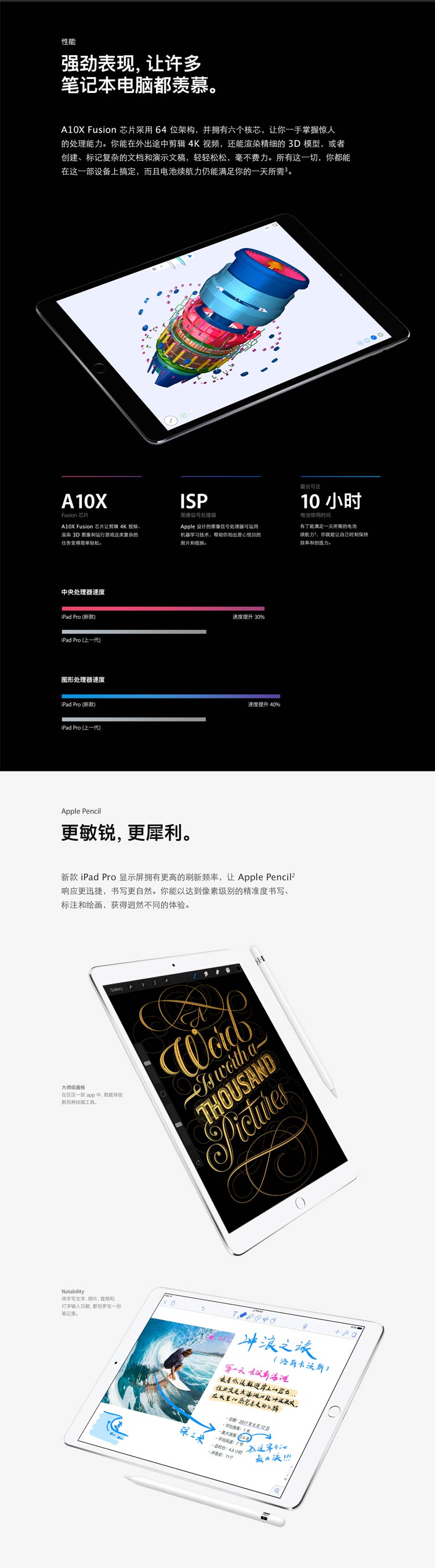 Apple iPad Pro 平板电脑 12.9英寸